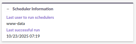 Scheduler Widget