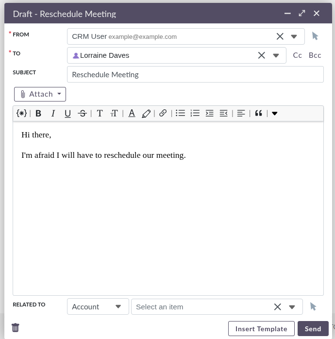Editing a Draft