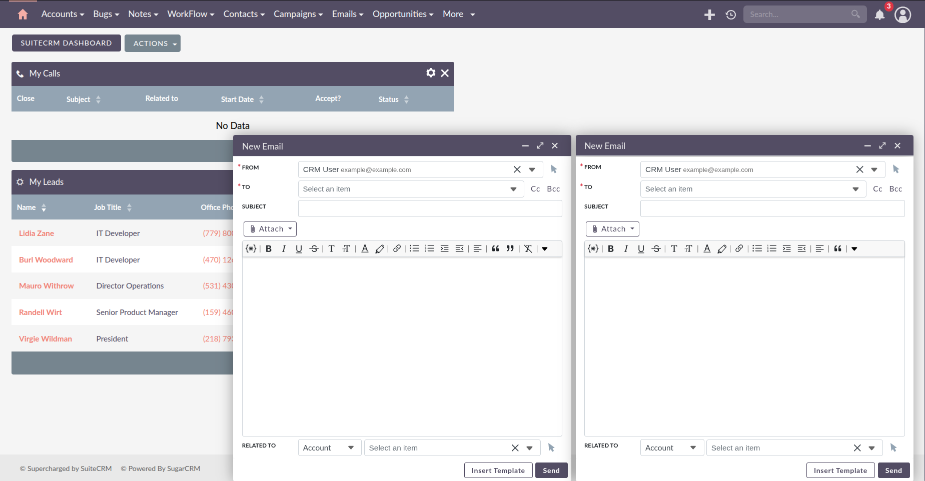 Multiple Compose Modals