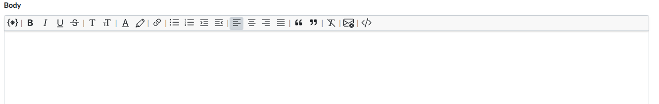 Body Toolbar