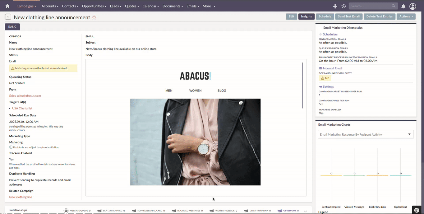 Send Test Email